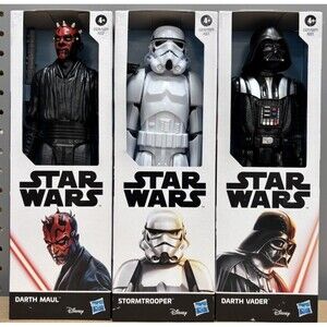 Lots of  3 Star Wars action figures (12 inches))